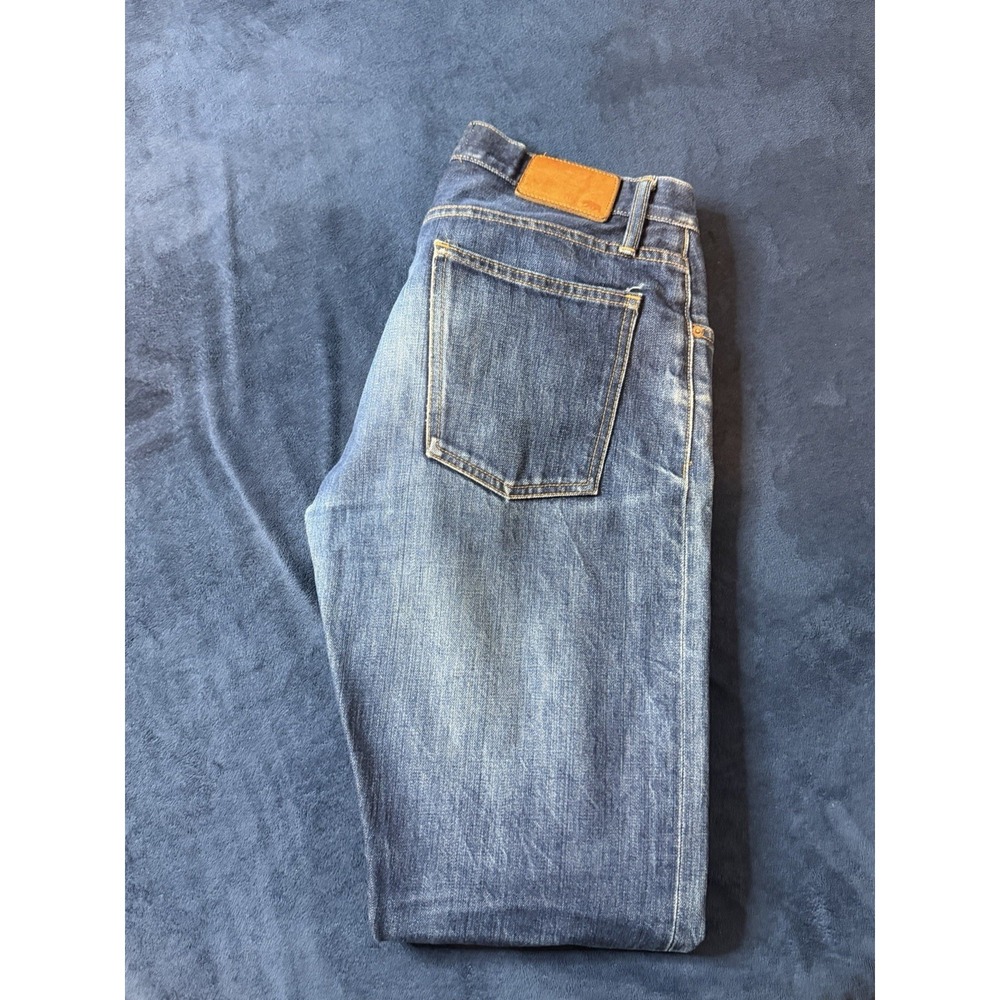 Taylor Stich Button Fly Denim Jeans Men's Sz 31x32 Blue wash Premium